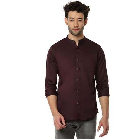 ZAURE+ Stylish 100% Cotton Satin Party Casual wear Shirt for Men ...