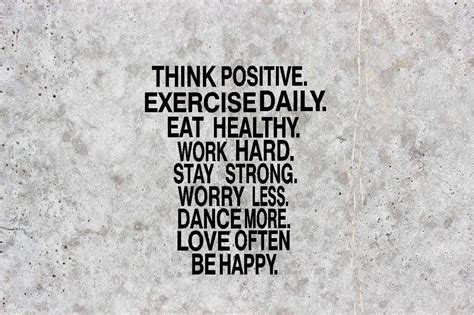 Buy LYOMAN® Think Positive. Exercise Daily. EAT Healthy. Motivational ...