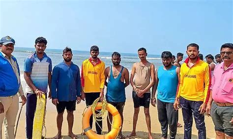 Six tourists rescued from drowning at Gokarna beach