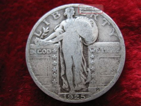 1925 - P Standing Liberty Silver Quarter Dollar, Coin
