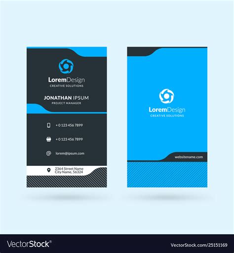 2 Sided Business Card Template 的图像结果