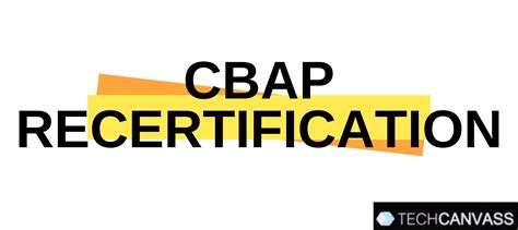 CBAP Recertification