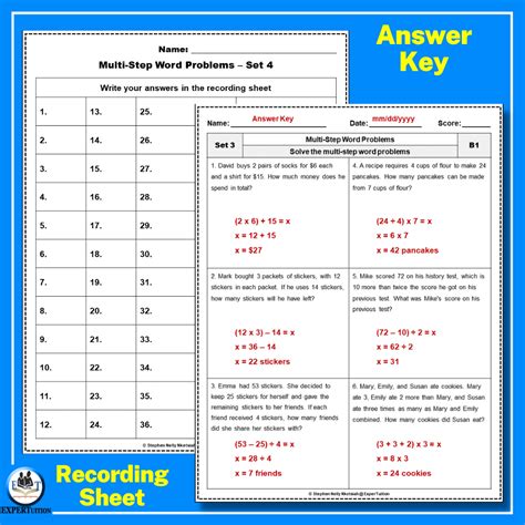 Image result for Printable Multi-Step Word Problem Task Cards