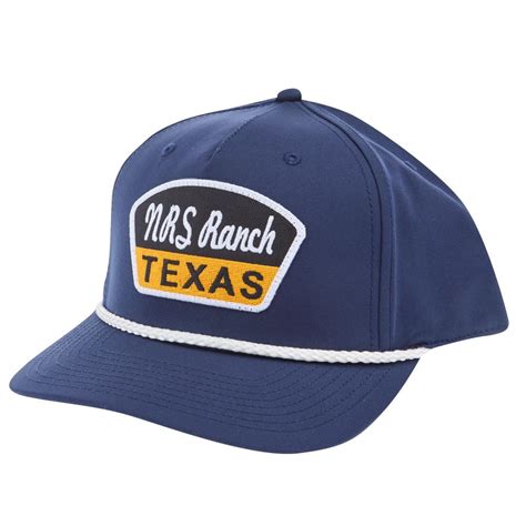 NRS Ranch Texas Cursive Logo Navy/White Cap