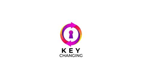 Key protection changing logo design vector | Premium Vector