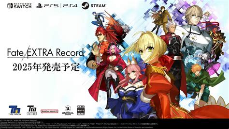 Fate/EXTRA Record Launches in 2025 for Nintendo Switch, PlayStation 4|5 ...