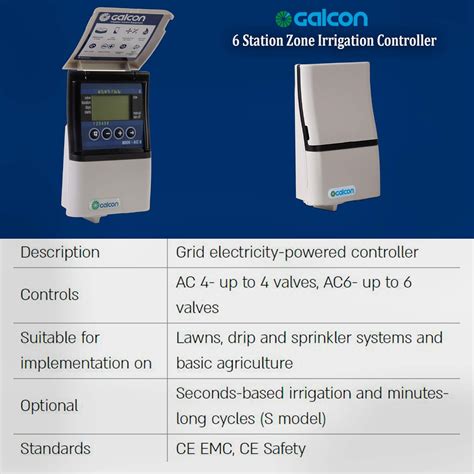 Galcon 8006 AC-6 6 Station Zone Irrigation India | Ubuy