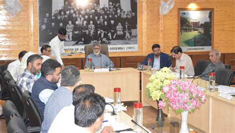 MLA Khanyar chairs meeting to discuss steps strengthening J&K’s health ...