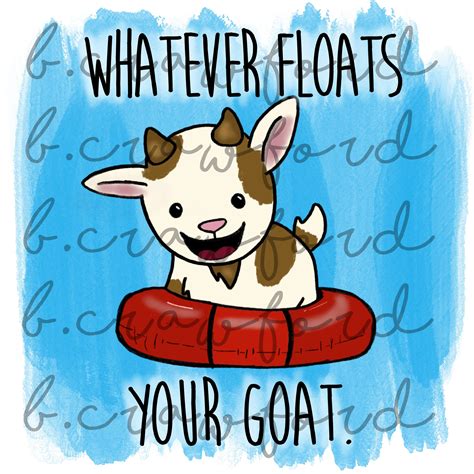 Whatever Floats Your Goat Summertime Pool Sublimation Design | Etsy