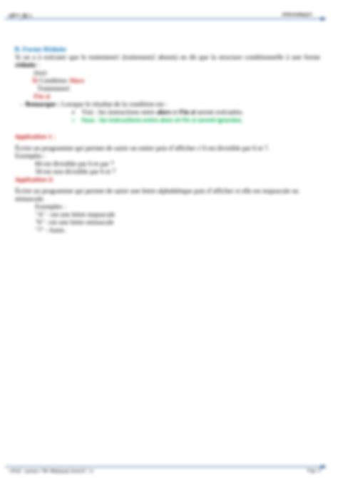 Structure Conditionnelle Simple 的图像结果