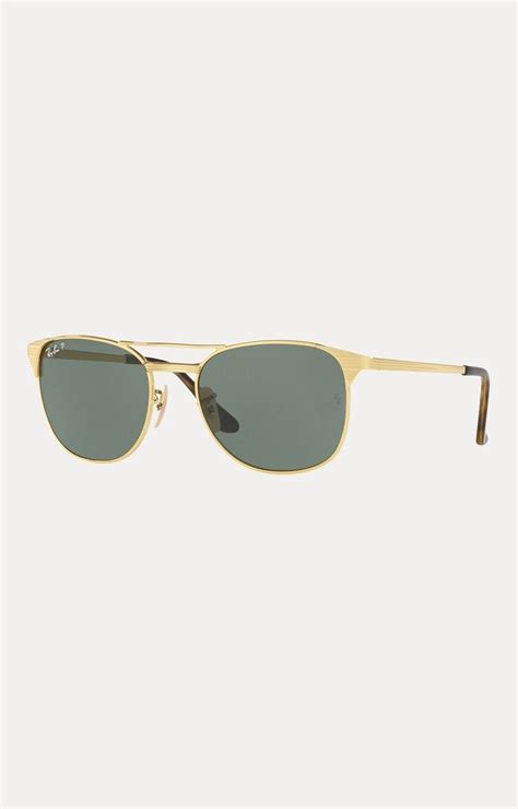 Ray-Ban Gold Square Sunglasses
