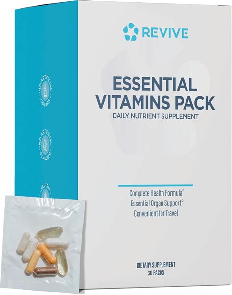 Amazon.com: Revive MD Essential Vitamin Packs for Women & Men, Vitamins ...
