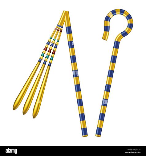 Crook And Flail Of Ancient Egypt Pharaohs Stock Vector Image & Art - Alamy