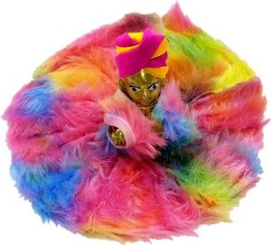 Ecommall Laddu Gopal Holi Dress Set Size 4 Colorful Poasak for Krishna ...