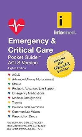 Buy Emergency & Critical Care Pocket Guide, Revised Eighth Edition ...