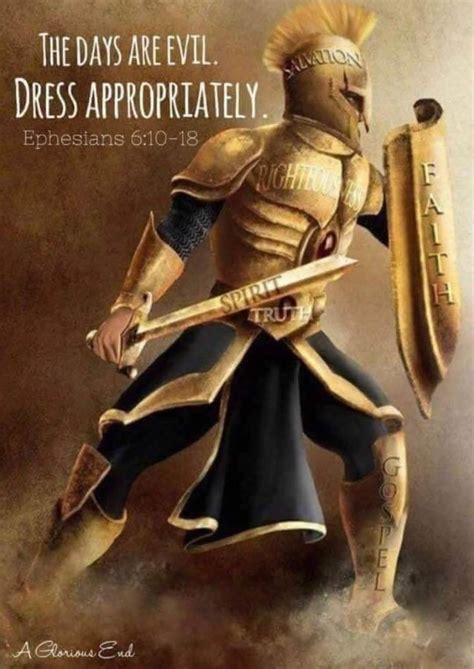 Put on the whole armor of God. Ephesians 6:10-18 | Armor of god ...