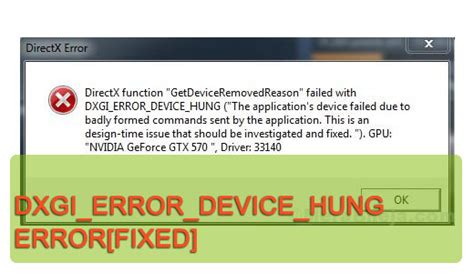 Dxgi Error Device Hung Fix 的图像结果