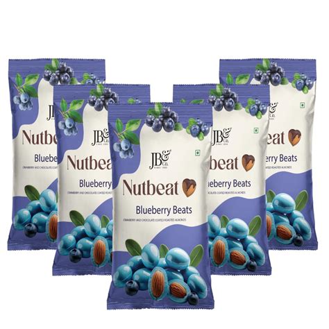 Nutbeat -Blueberry flavor |combo pack of (55g X 5) – JB&Co. - Healthy ...