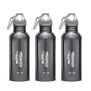 MILTON Alive 750 Stainless Steel Water Bottle, Set of 3, 750 ml Each ...