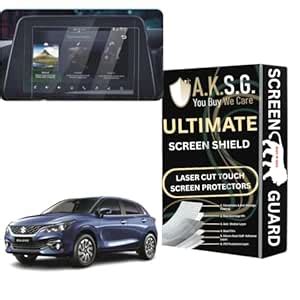 A.K.S.G. Screen Protector Compatible With Maruti New Baleno Facelift 9 ...