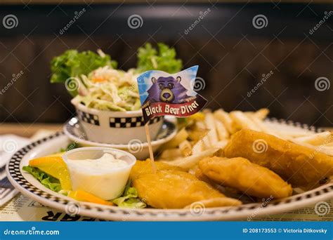 Black Bear Diner Restaurant Fish and Chips Editorial Stock Photo ...