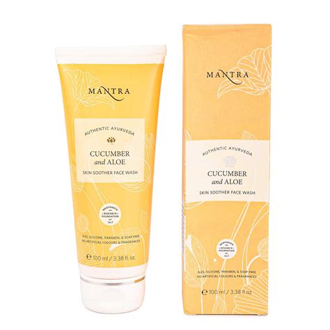 Mantra Authentic Ayurveda Cucumber and Aloe Skin Soother Face Wash ...