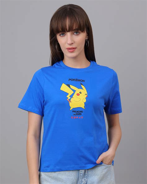 Pokemon Printed Regular Fit Tshirt For Women – Free Authority