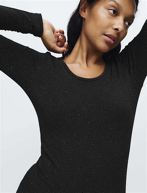 Buy Heatgen™ Medium Thermal Long Sleeve Sparkle Top at Marks & Spencer