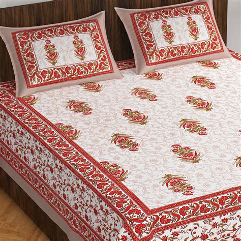 UNIBLISS 100% Cotton Rajasthani Jaipuri Traditional King Size Double ...