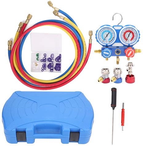 Buy Marhynchus Refrigerant Pressure Gauge Set with Thermometer for ...