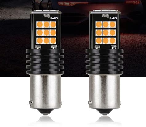 Automaze 1156 BA15S 180 Degree P21W Led Turn Signal Bulb, Front Rear ...