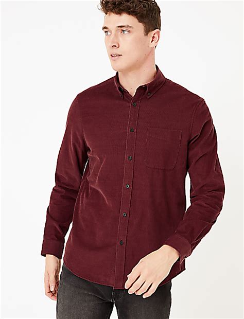 Buy Pure Cotton Corduroy Shirt at Marks & Spencer