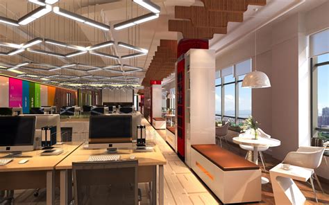 900平方办公室装修设计效果图_岚禾办公室设计