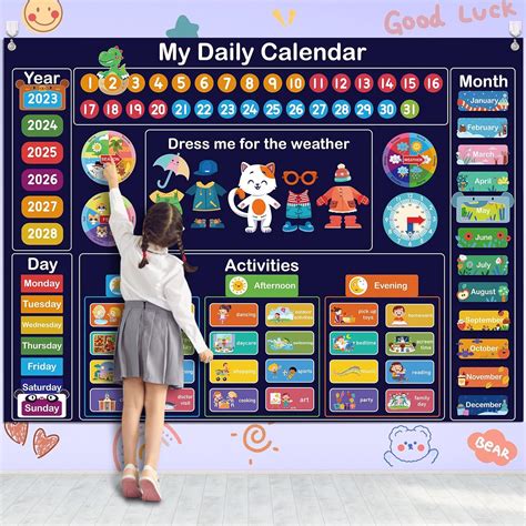 My Daily Calendar for Kids, Preschool Classroom Must India | Ubuy
