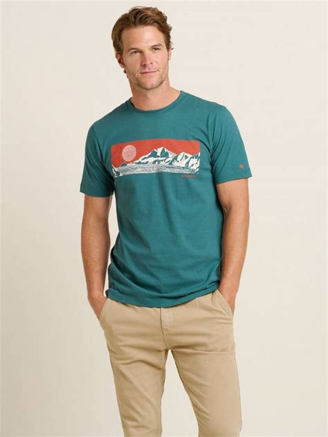 Brakeburn Cotton Regular Fit Outdoors Graphic T-Shirt, Green