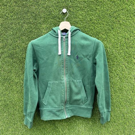 Men’s Polo Ralph Lauren Green Full Zip Up Hoodie 📊... - Depop