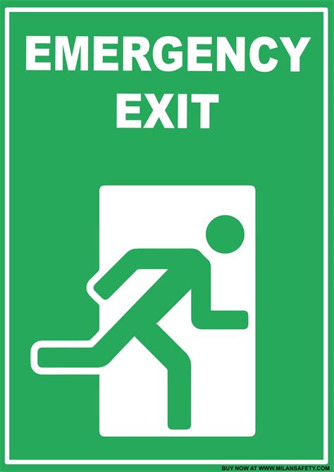 Emergency exit signage – Milansafety