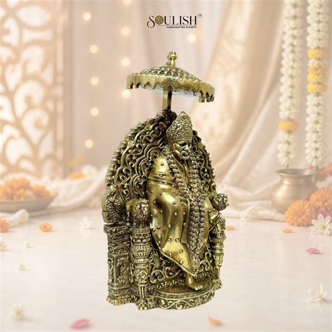 Sai Baba Brass Idol | Handcrafted Brass Murti for Home Temple & Pooja ...