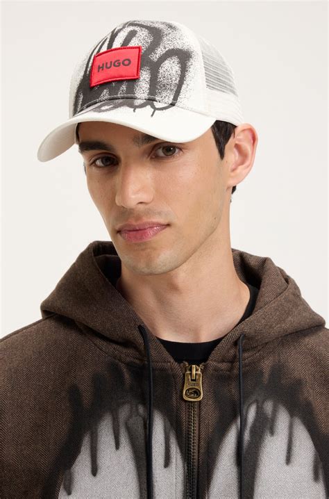 HUGO - HUGO x RB by Slawn printed cotton baseball cap - White