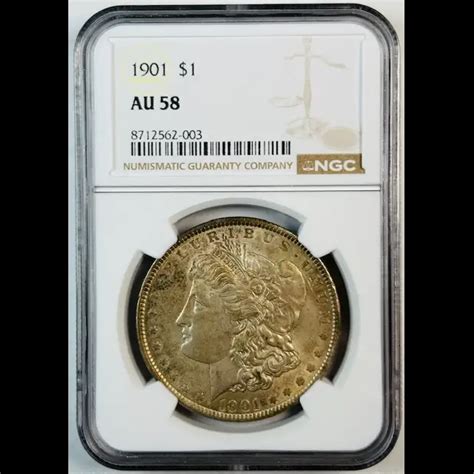 1901 Morgan Silver Dollar NGC AU-58 - Bob Paul Rare Coins