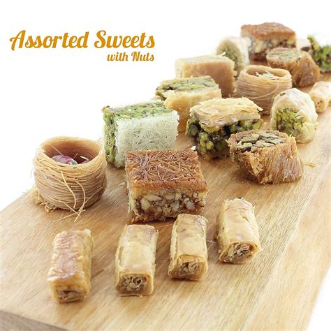 Assortment Sweets Gift Box - Baklava Pistachio and Almond - Authentic ...
