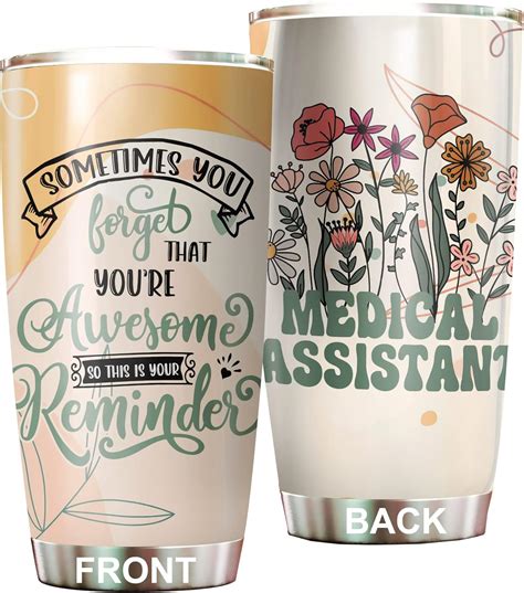 Amazon.com: MEDROC Medical Assistant Tumbler Stainless Steel 20oz ...