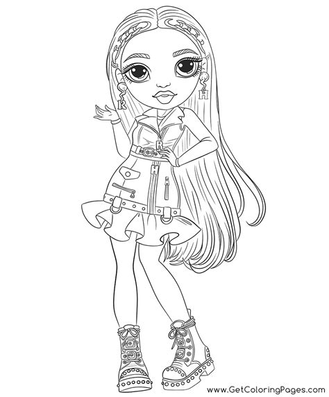 Rainbow High Dolls Coloring Pages - Coloring Nation