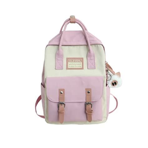 Buy Aesthetic Backpack with Accessories Cute Kawaii Backpack for School ...