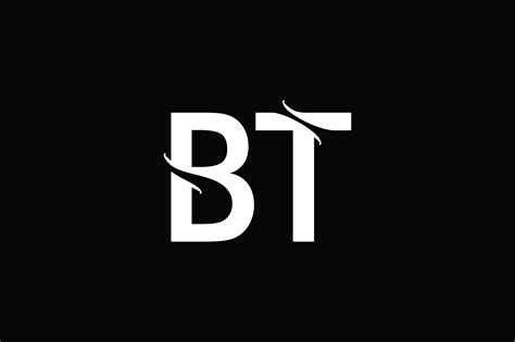 BT Monogram Logo Design By Vectorseller | TheHungryJPEG
