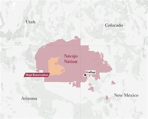 Navajo Indians Map