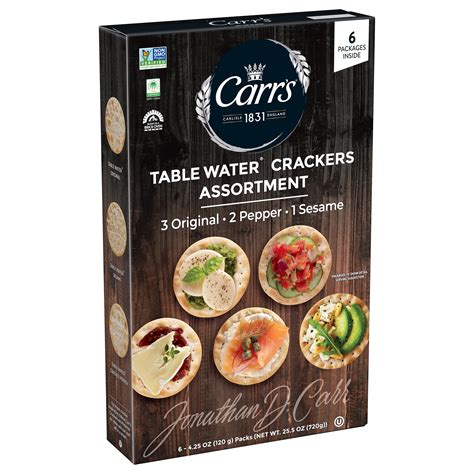 Carr's Table Water Cracker Selection 25.5 oz - $8.49 at Costco