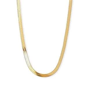 PALMONAS Snake Chain Necklace-18k Gold-plated : Amazon.in: Jewellery