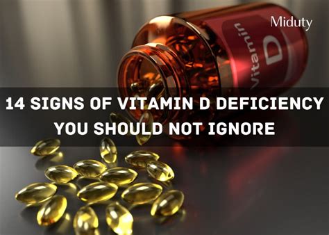 14 Signs of Vitamin D Deficiency You Should Not Ignore - Miduty
