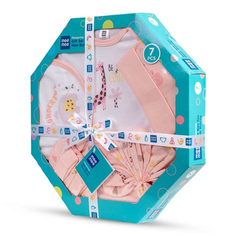 Mee Mee Soft Cotton New Born Baby Gift Set for Baby Boys, Baby Girls ...
